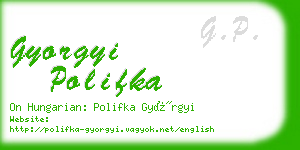 gyorgyi polifka business card